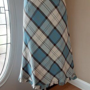 Vintage BENTLEY A. Plaid SKIRT Cotton Size 12